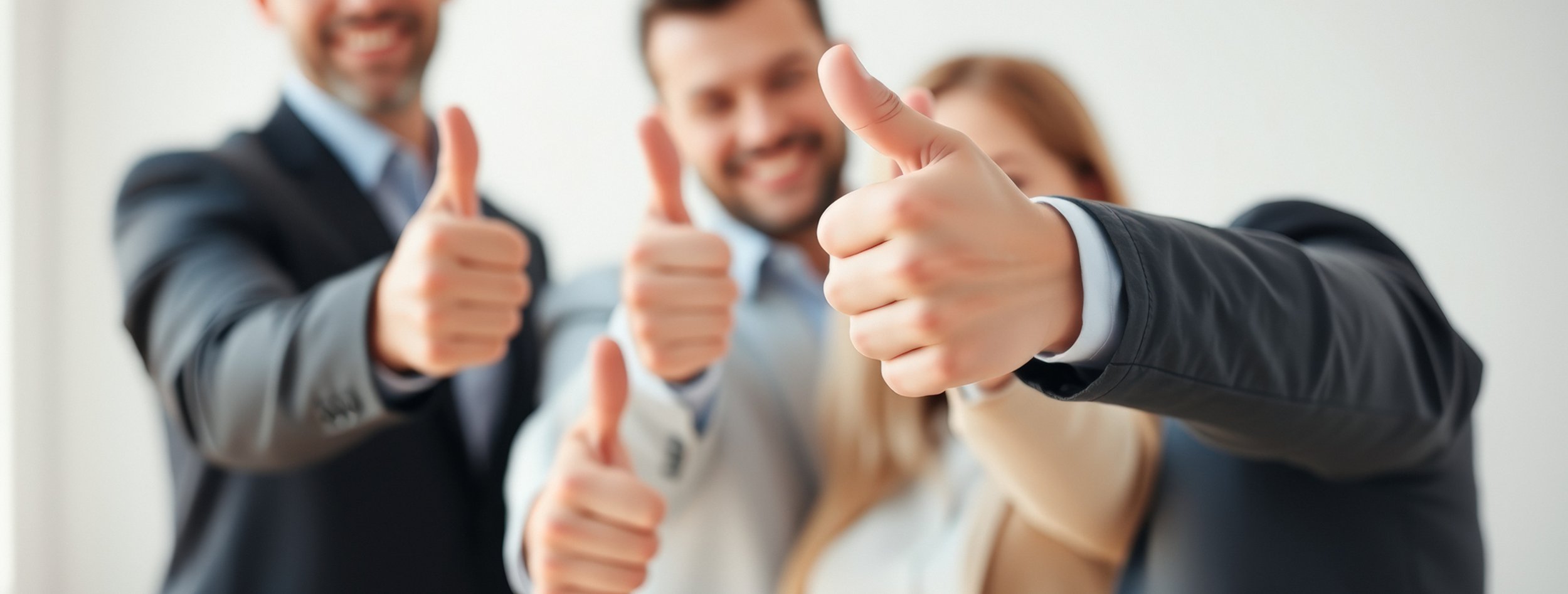 Local Search Nerds team celebrating client success with a thumbs up