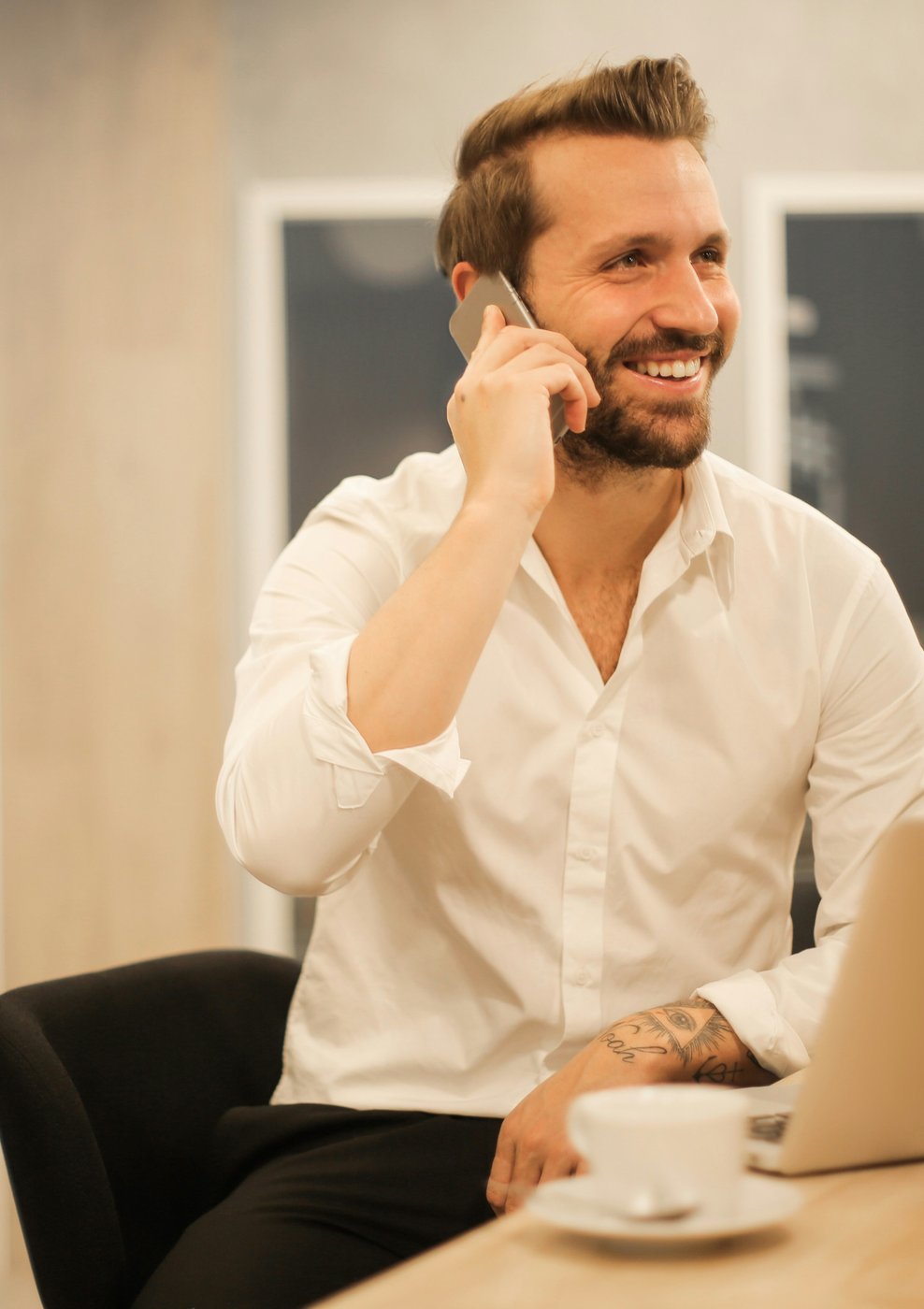 Local Search Nerds professional providing expert digital marketing consultation on the phone